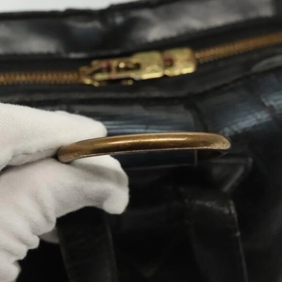 LOUIS VUITTON Epi Gobelins Backpack Black LV Auth - Picture 10 of 16